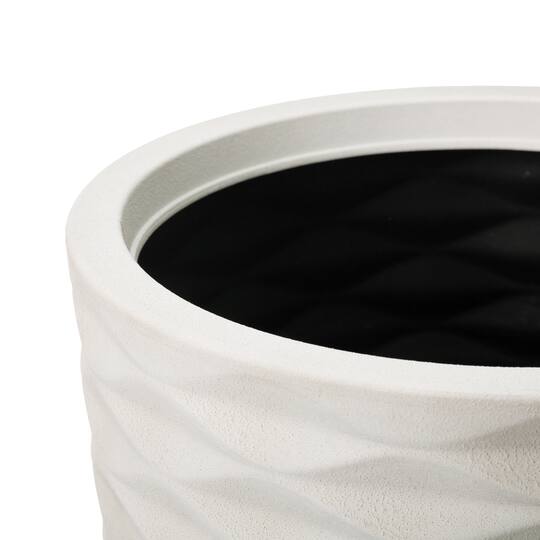 Glitzhome® 19" Eco-Friendly Oversized Tall Round Diamond Planters